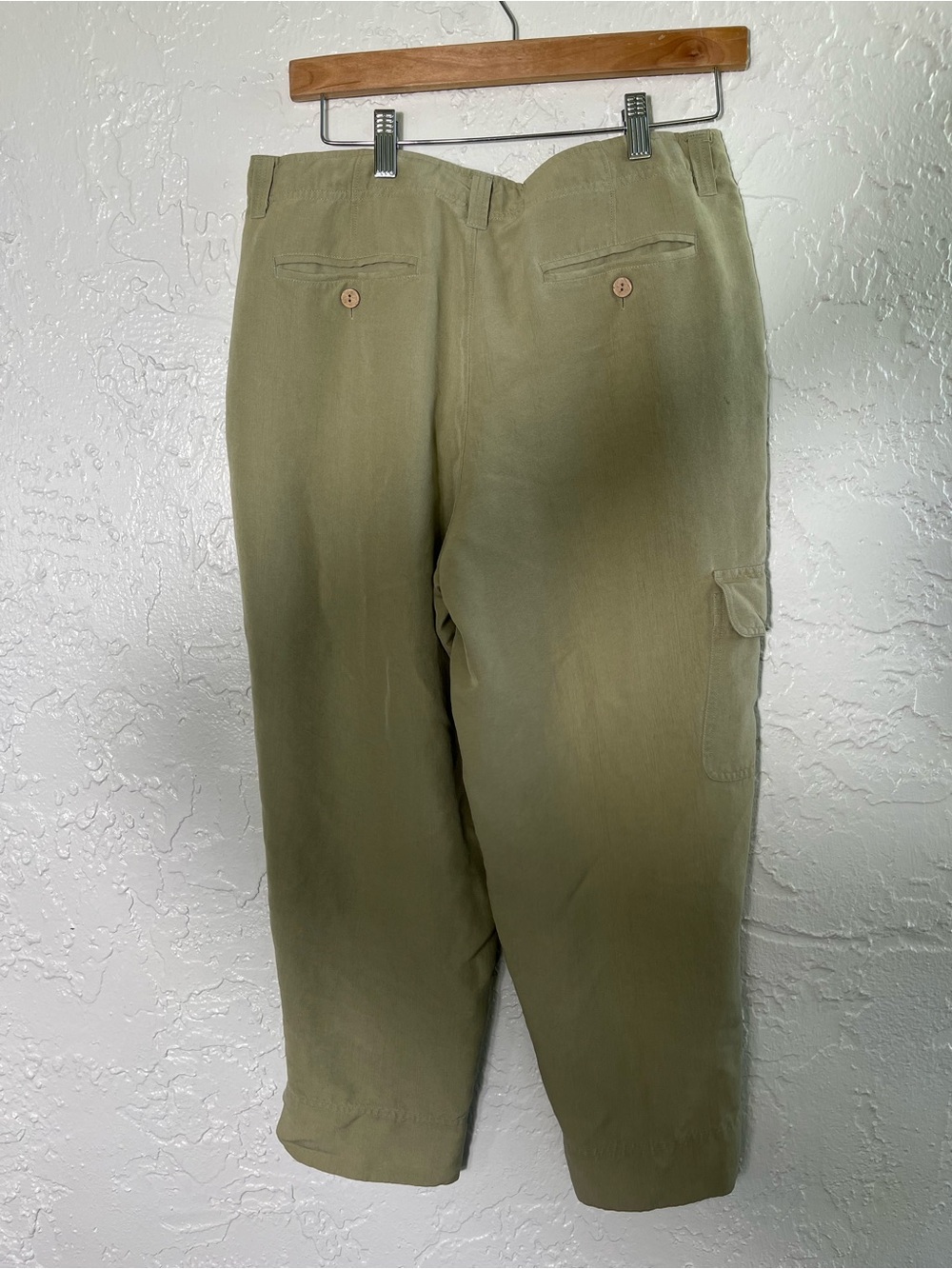 Tommy Bahama 100% Silk Cargo‎ Pants Size 10 - Picture 4 of 9